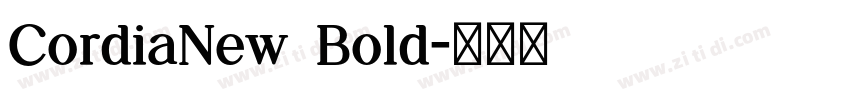 CordiaNew Bold字体转换